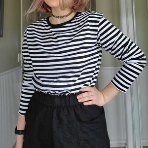 🌿 NWOT H&M Oversized Striped Shirt